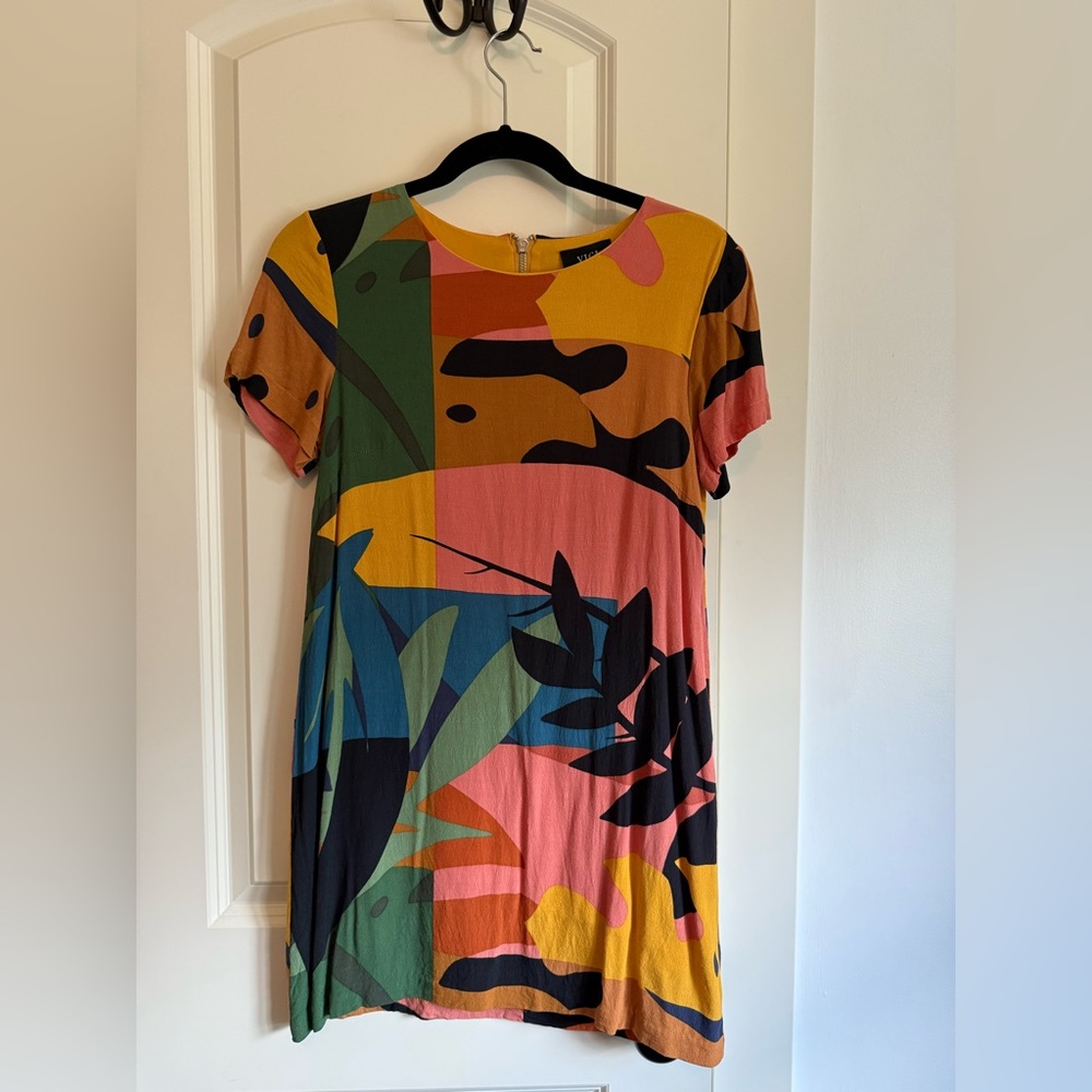 Vici Colorful Abstract Print Dress size small